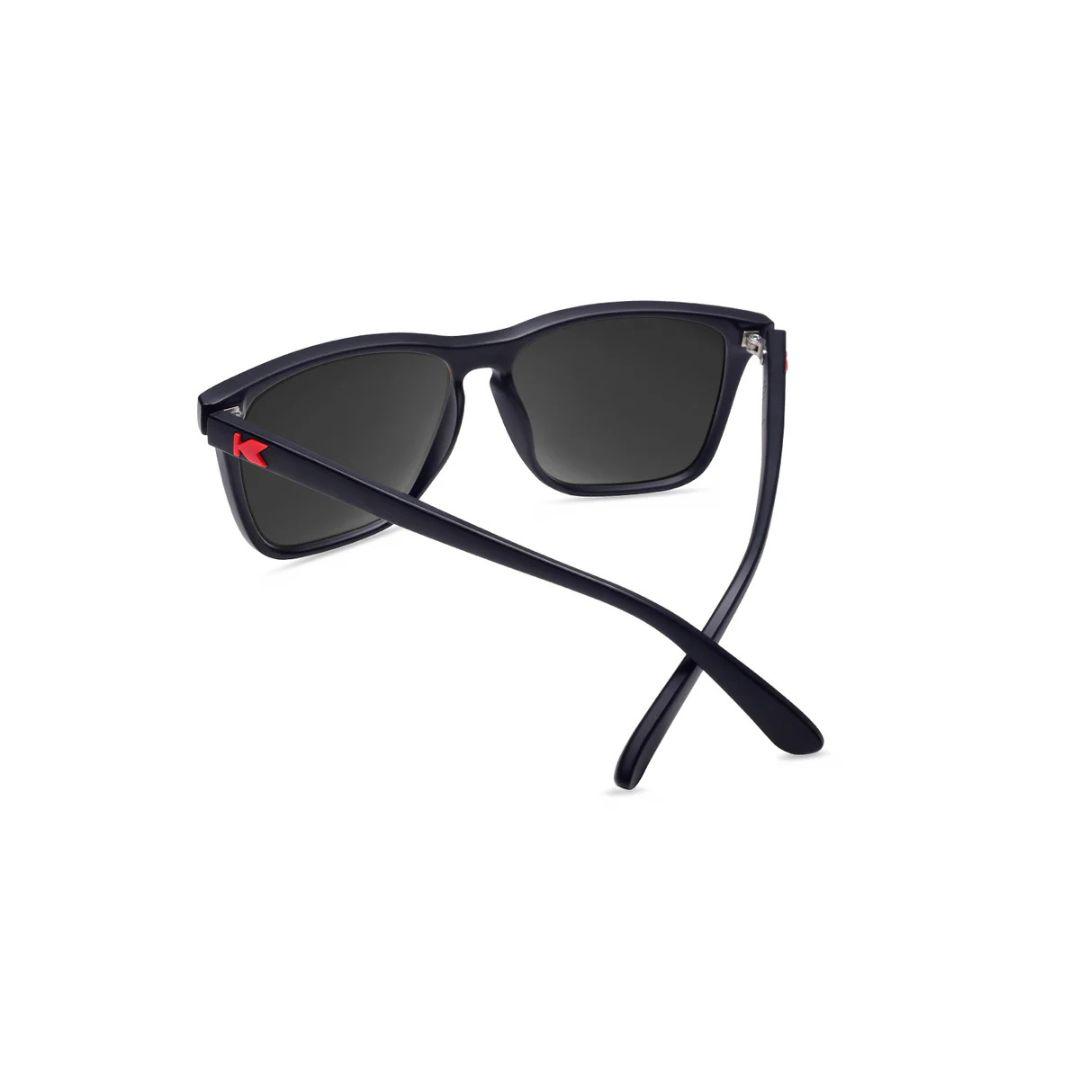 Knockaround Matte Black/Red Sunset Fast Lanes Sunglasses